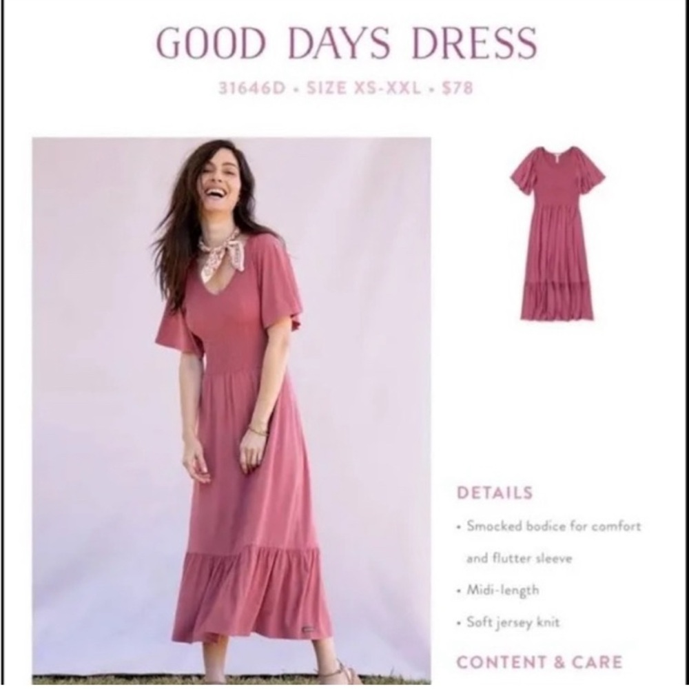NWOT Matilda Jane Good Days Rose Smocked Dress